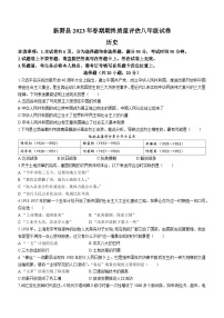 河南省南阳市新野县2022-2023学年八年级下学期期末历史试题