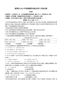 河南省南阳市新野县2022-2023学年八年级下学期期末历史试题（含答案）