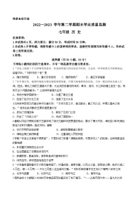 河南省安阳市等2地2022-2023学年七年级下学期期末历史试题