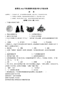 河南省南阳市新野县2022-2023学年七年级上学期期末历史试题