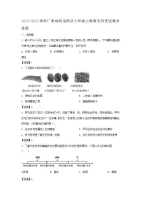2022-2023学年广东深圳龙岗区七年级上册期末历史试卷及答案