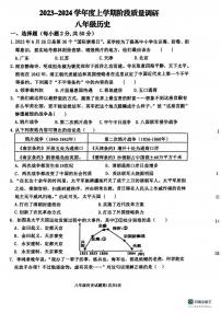 山东省临沂市兰陵县2023-2024学年八年级上学期11月期中历史试题