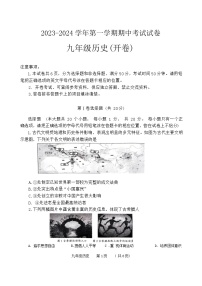 河南省濮阳市清丰县2023-2024学年九年级上学期11月期中历史试题