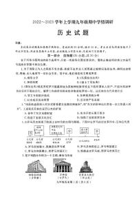 河南省项城市2023-2024学年部编版九年级上学期期中学情调研历史试卷