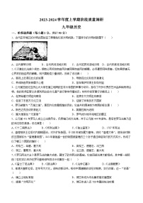 山东省临沂市兰陵县2023-2024学年九年级上学期期中历史试题