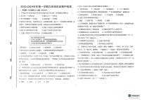 山东省德州市宁津县第三实验中学、新城实验中学2023-2024学年九年级上学期11月期中历史试题