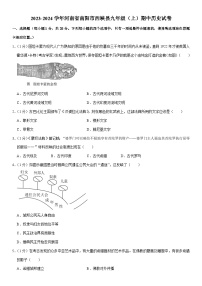 2023-2024学年河南省南阳市西峡县九年级（上）期中历史试卷（含解析）