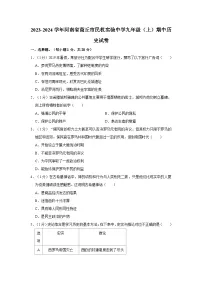 河南省商丘市民权实验中学2023-2024学年部编版九年级上学期期中历史试卷
