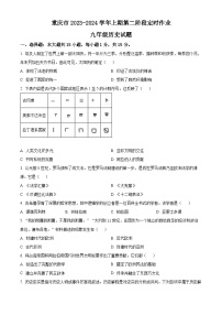 重庆市巴南区2023-2024学年九年级11月月考历史试题（含答案）