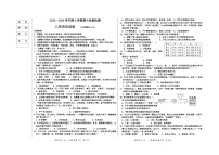 辽宁省大石桥市八校2023-2024学年部编版八年级上学期期中联考历史试题（含答案）