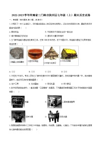 2022-2023学年河南省三门峡市陕州区七年级（上）期末历史试卷（含答案解析）