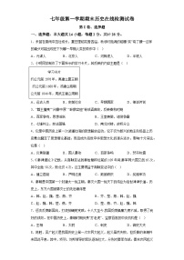 湖北省武汉市东湖高新区2022-2023学年七年级上学期期末历史试题（含解析）