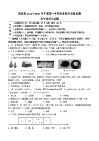 河北省石家庄市高邑县2022-2023学年七年级上学期期末历史试题