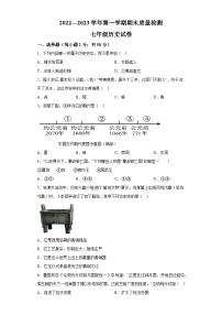 河北省保定市唐县2022-2023学年七年级上学期期末历史试题（含解析）