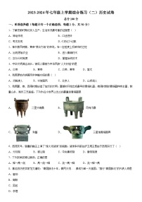 黑龙江省佳木斯市桦南县2023-2024学年七年级上册历史期末试题（含解析）