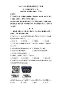 山东省日照市日照港学校2023-2024年学年上学期七年级月考历史试题（含解析）