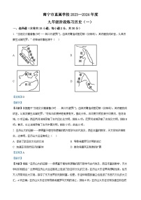 广西壮族自治区南宁市第十四中学2023-2024学年九年级上学期阶段练习（一）历史试题