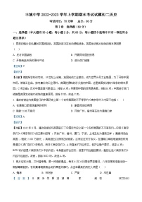 江西省丰城中学2022-2023学年八年级上学期期中历史试题（解析版）