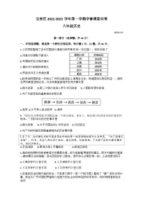 广东省深圳市宝安区2022-2023学年八年级上学期期末历史试题