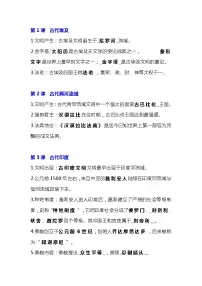 九年级上册历史期末常考知识点填空梳理