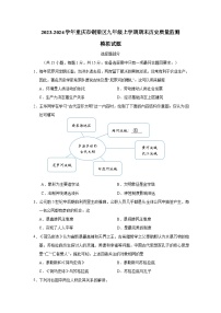 2023-2024学年重庆市铜梁区九年级上册期末历史质量监测模拟试题（附答案）