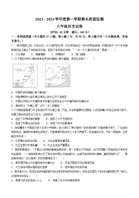 安徽省铜陵市铜官区2023-2024学年部编版八年级历史上学期期末质量监测试题(含答案)