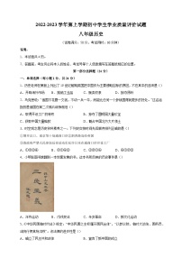 泰州市兴化市2022-2023学年八年级上学期期末历史试卷（含答案解析）
