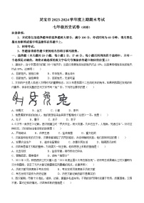 河南省三门峡市灵宝市2023-2024学年七年级上学期期末历史试题（含答案）