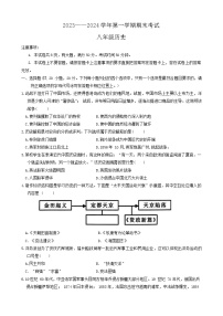 71，河南省安阳市内黄县2023-2024学年部编版八年级上学期期末测试历史试卷