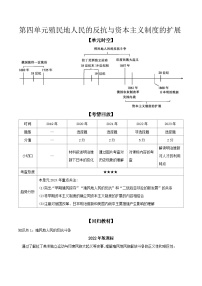 2024年河北省中考历史一轮复习世界近代史第四单元殖民地人民的反抗与资本主义制度的扩展导学案