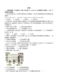 江苏省宿迁市沭阳县2023-2024学年部编版九年级上学期1月期末历史试题