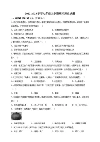 盐城市亭湖区2022-2023学年七年级上学期期末历史试题（含答案解析）