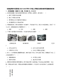 安徽省亳州市涡阳县2022-2023学年八年级上学期历史期末教学质量检测试卷