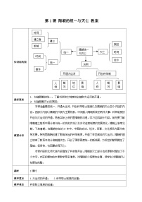 初中历史人教部编版七年级下册第1课 隋朝的统一与灭亡教学设计