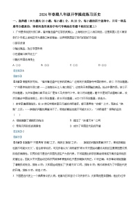 河南省南阳市南召县2023-2024学年部编版八年级下学期开学测试历史试卷