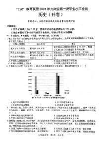 2024年安徽省C20联盟中考一模历史试题