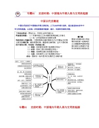 中考历史一轮复习考点过关专题01 史前时期： 中国境内早期人类与文明的起源（含解析）