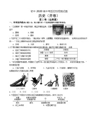 四川省绵阳市游仙区2023年中考九年级三诊历史试题