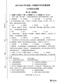 江苏省连云港市灌云县2023-2024学年九年级下学期期中历史试题