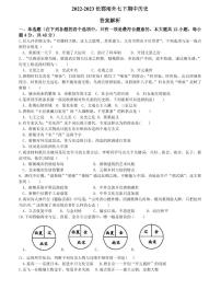 【全套精品专题】初中复习专题精讲湖南省长沙市2022-2023长郡雨外七下期中历史试卷（带答案）