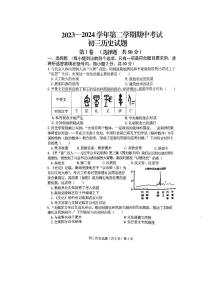 山东省济宁市任城区济宁学院附属中学（五四学制）2023-2024学年八年级下学期期中历史试题
