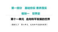 2024年中考历史一轮复习课件：世界现代史4---走向和平发展的世界
