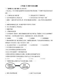 江苏省徐州市沛县第五中学2023-2024学年八年级下学期期中历史试题（原卷版+解析版）