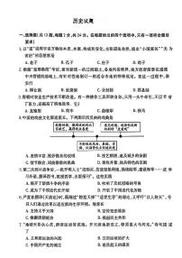 2024年湖北省十堰市郧西县中考二模历史试题