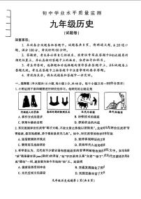 2024年湖南省郴州市中考二模历史试题