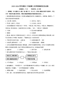 2024年江苏省宿迁市宿城区钟吾初中九年级二模考试历史试题（原卷版+解析版）