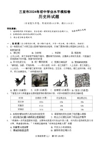 2024年海南省三亚市中考二模历史试题