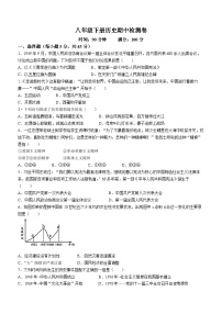 湖南省郴州市嘉禾县坦坪镇田心中学2023-2024学年八年级下学期期中历史试题