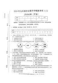 2024年安徽省芜湖市中考三模历史试卷+