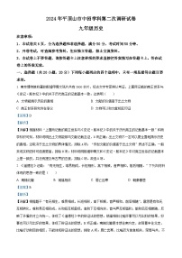 2024年河南省平顶山市中考二模历史试卷